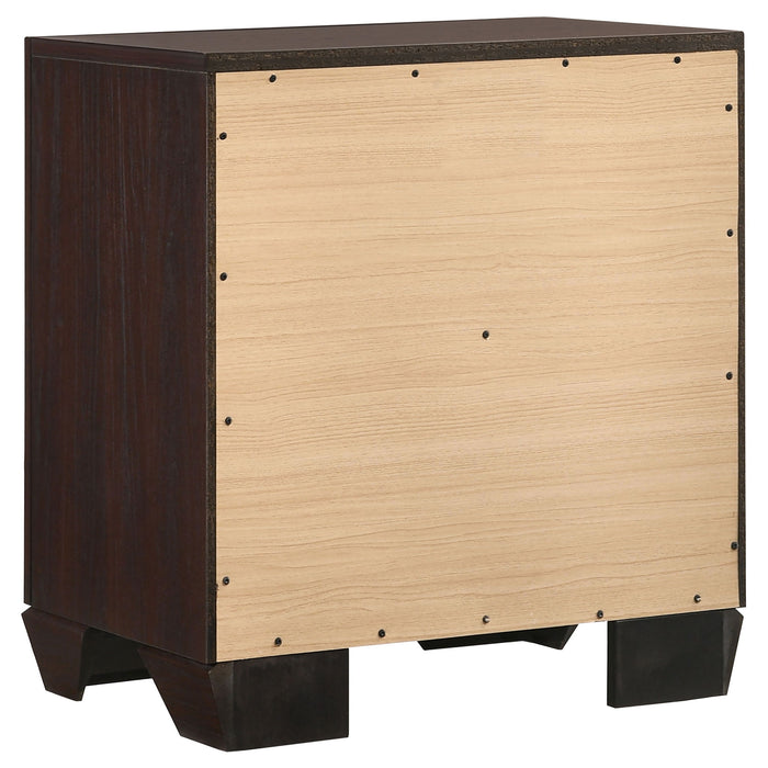 Copper - 2 Drawer Rectangular Nightstand