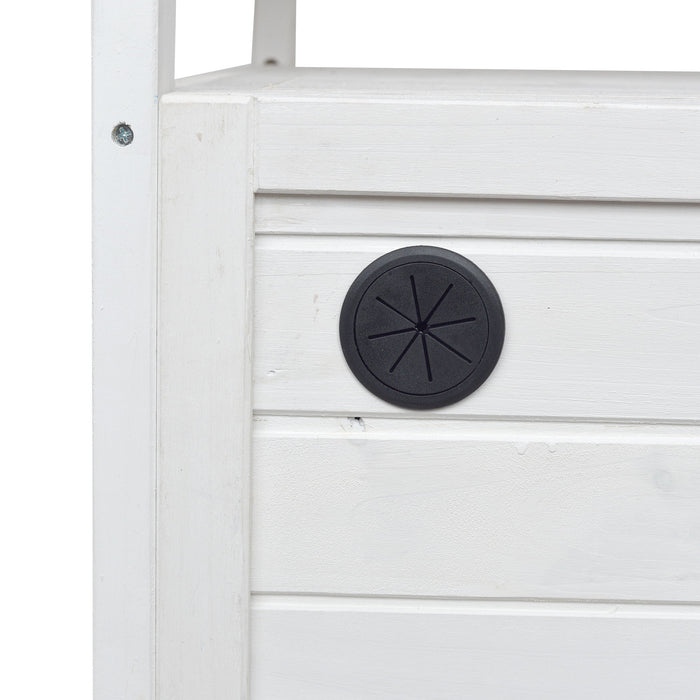Foldable Outdoor Kitchen Island With Lockable Wheels, Storage Cabinet And Towel Rack For Patio