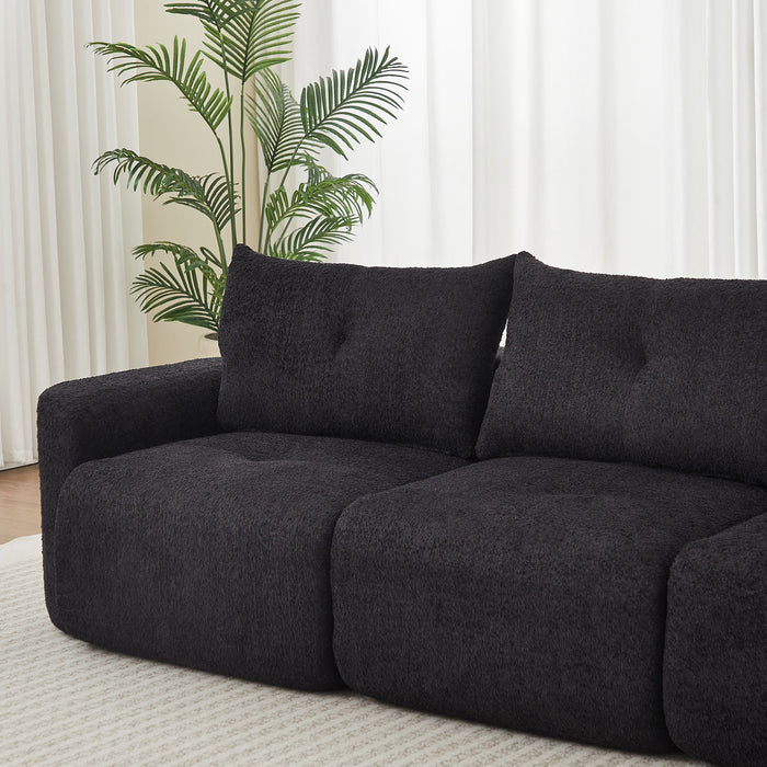 3 Seater With Thickened Armrests Sofa For Living Room