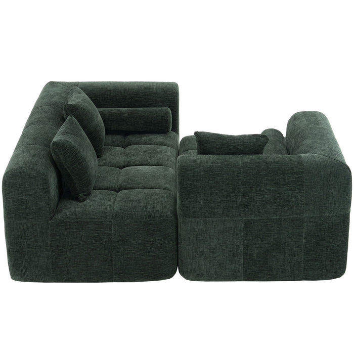 Sectional Free Combined Sofa With 2 Side Pockets