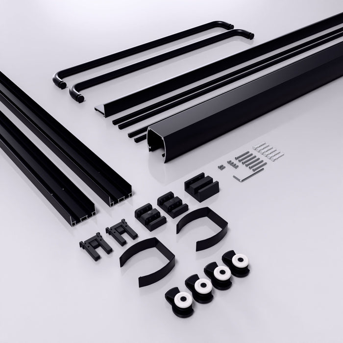 Modern Semi Frameless Double Sliding Shower Door