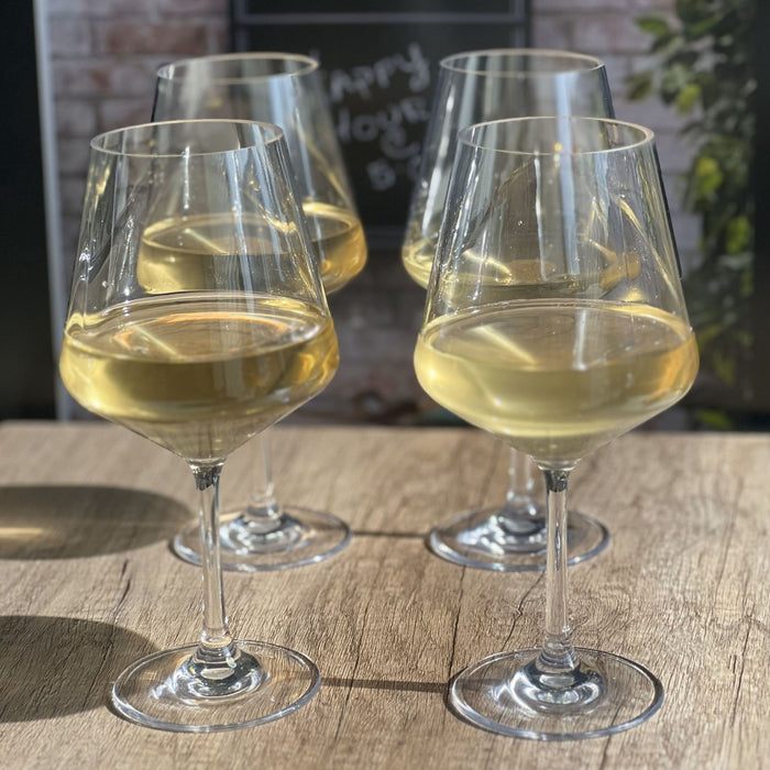 Tritan Lexington - Leadingware Wine Glass Set, Unbreakable 15Oz Bpa Free Plastic Wine Glasses (Set of 4) - Clear