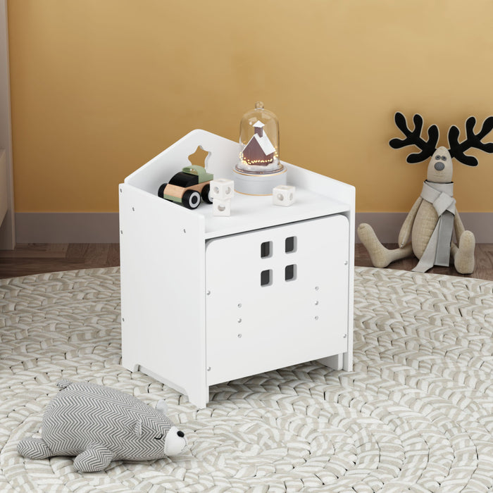 Montessori Weaning Table And Chair Set, Toddler Table With Adjustable Height - White