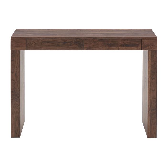 Console Table With Double Drawers - Walnut