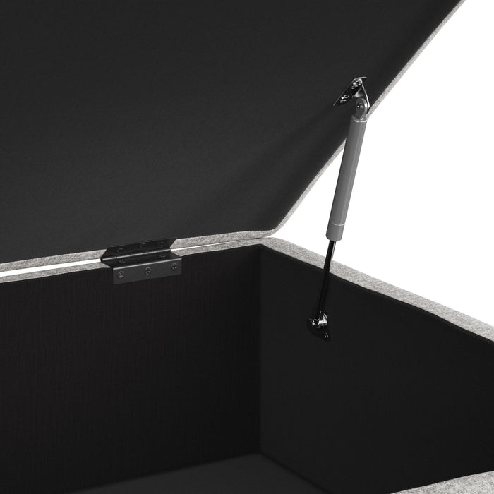 Myles - Storage Ottoman - Overcast