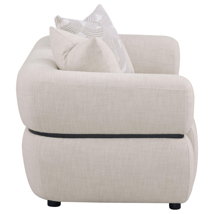 Ramsay - Round Arm Loveseat - Beige