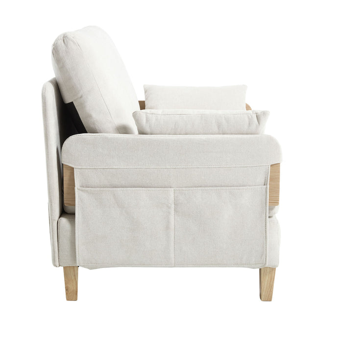 Mid Century Modern Foldable Sofa Bed, 3 In 1 Convertible Sleeper With 3 Pillows