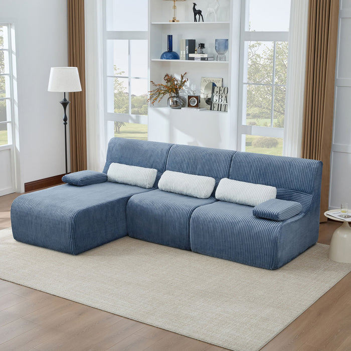Oversized Sectional Sofa, Living Room Seating With Modular Design