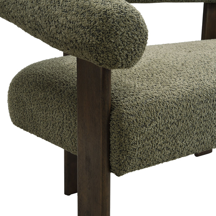 Modern Round Armrest Loveseat