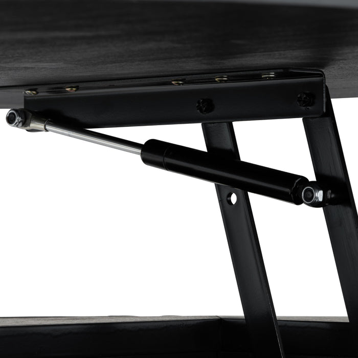 Round Lift Top Coffee Table With Hidden Storage For Living Room