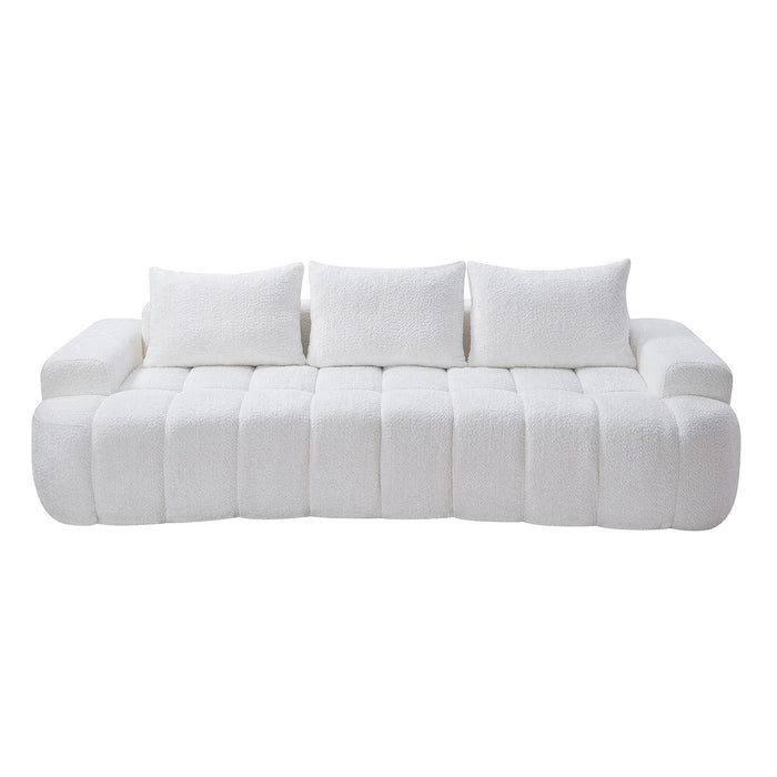 Extra Large Curved Front Compressed Sectional Sofa