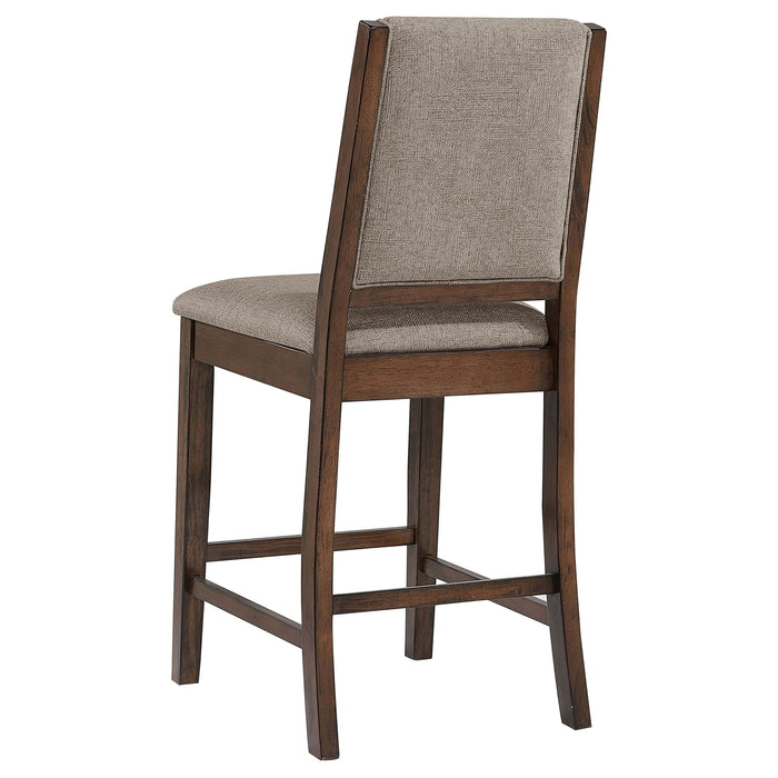 Allen - Upholstered Counter Chair (Set of 2) - Oak