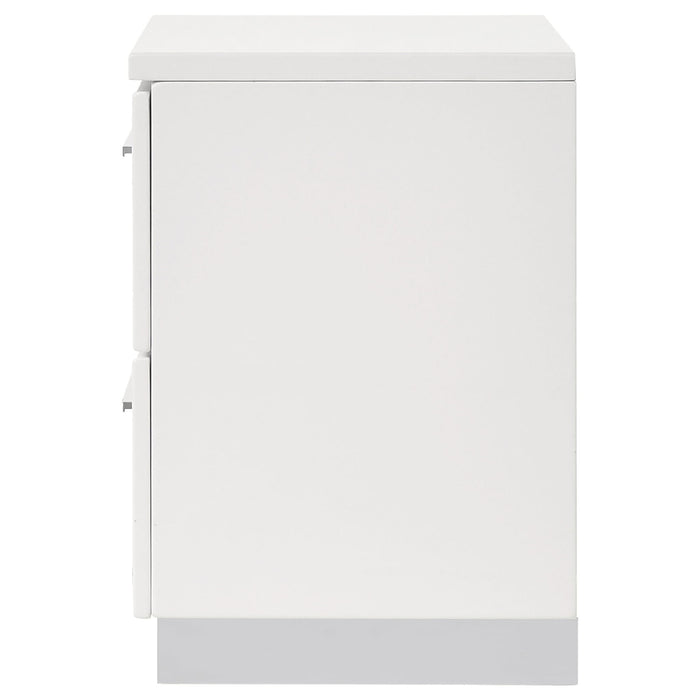Dulcey - 2 Drawer Nightstand - Gloss White