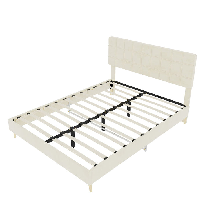 Yungan Lingge Minimalist Soft Pack Headboard Bed