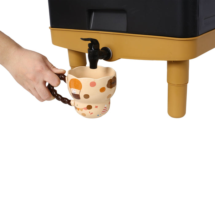 Durable 3 Tray Worm Farm Kit For Efficient Vermicomposting, 65L Capacity - Yellow / Black