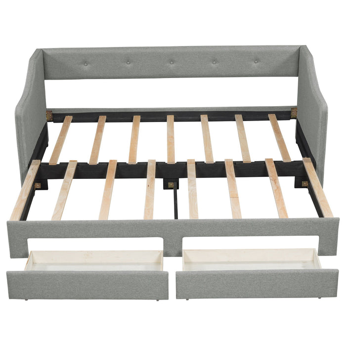 Upholstered Daybed With 2 Drawers