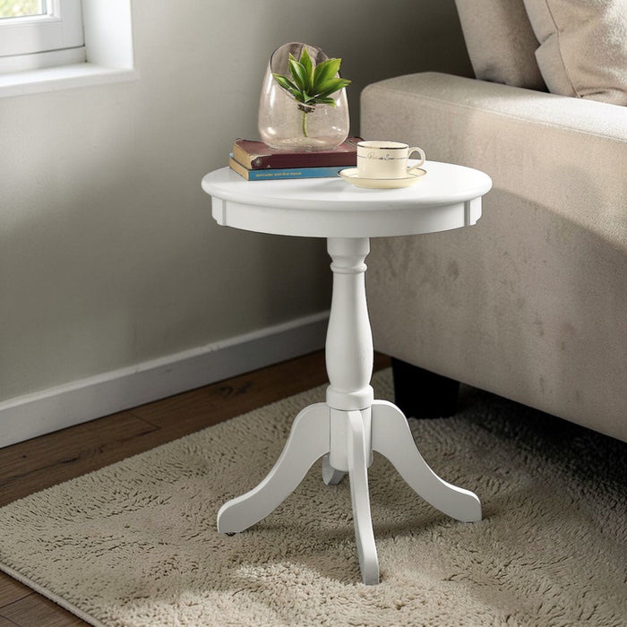 Alger - Accent Table - White