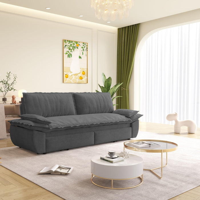 Queen Pull Out Bed, 3 In 1 Convertible Sleeper Sofa
