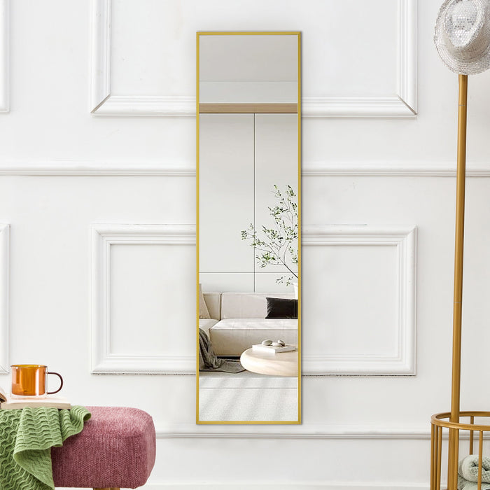4th Generation Frame Wall Mounted Full Body Mirror For Bathroom And Bedroom - Transparent