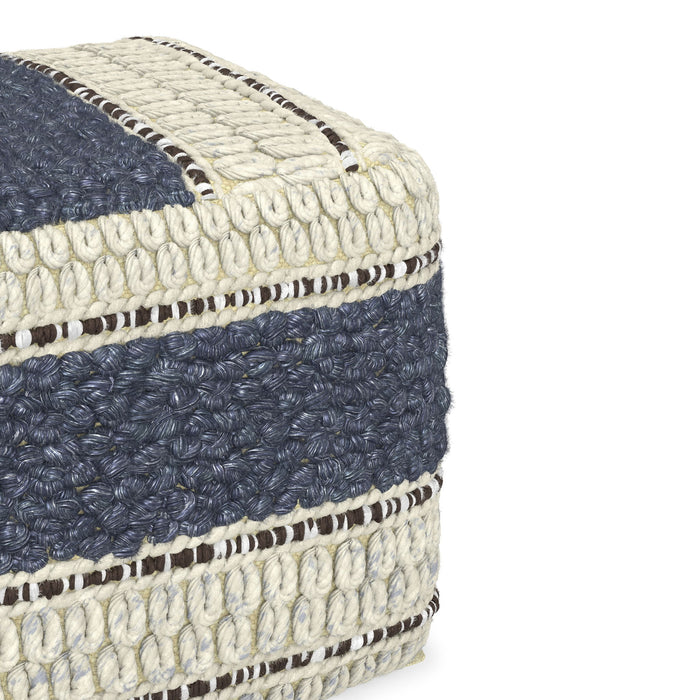 Grady - Handcrafted Square Pouf