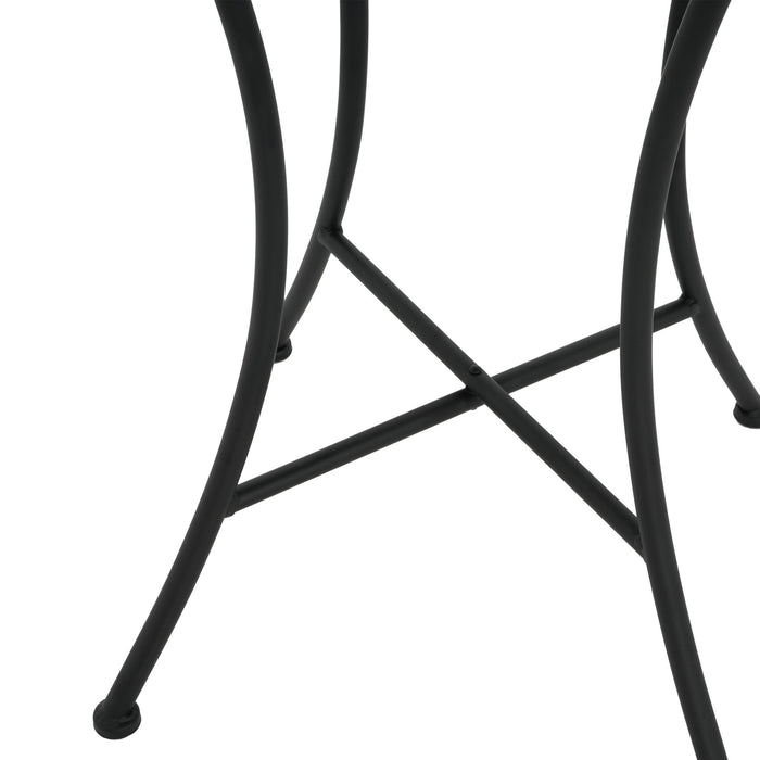 Lambert - Outdoor Chat Set - Black / Red