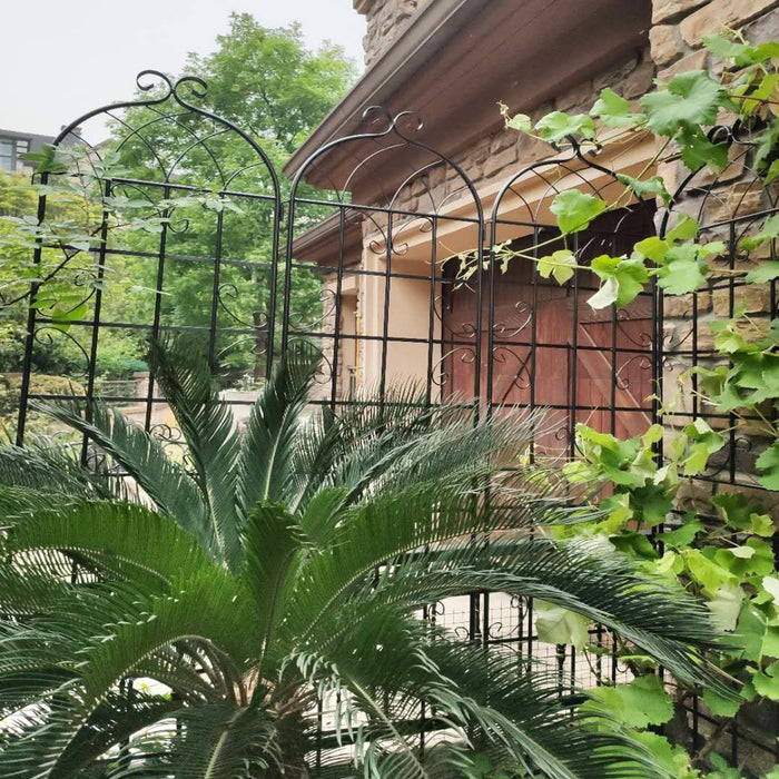 Metal Garden Rustproof Trellis For Climbing Plants Outdoor Flower Support