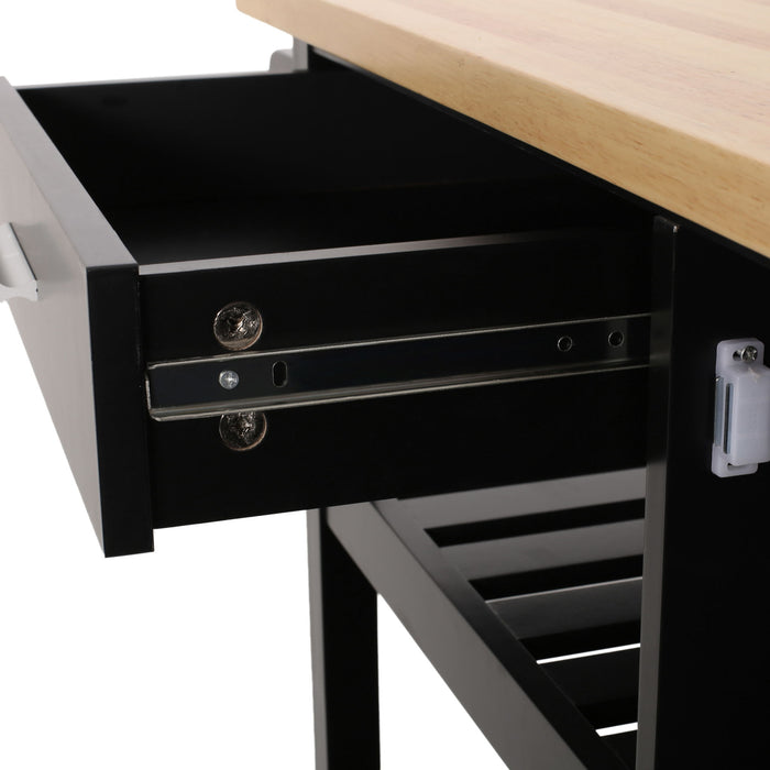 Contemporary Design Kitchen Cart With Wheels