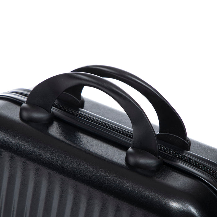 Luggage Set With Cosmetic Case, Combination Lock, Front Opening Design