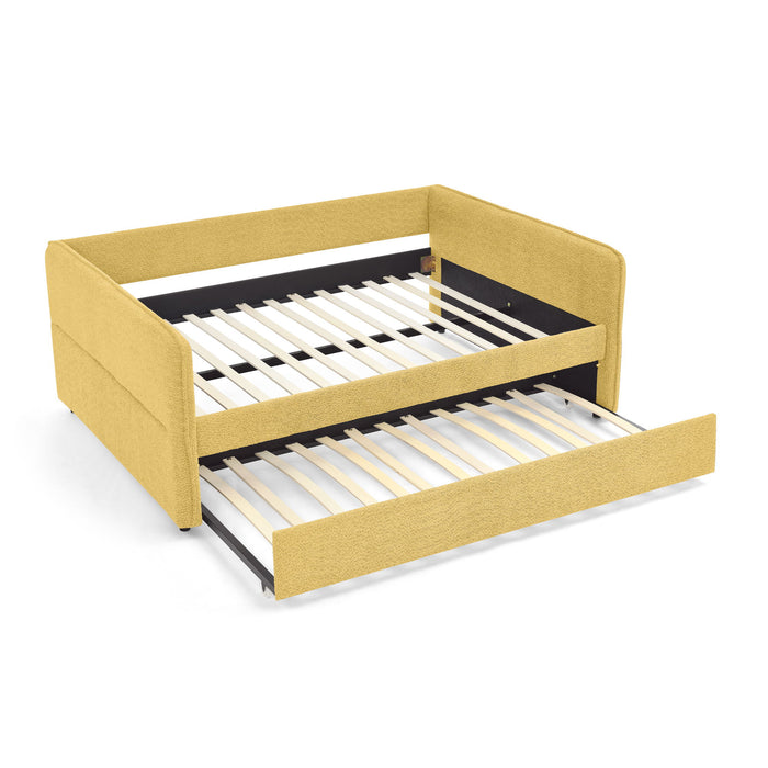 Upholstered Daybed With Pop Up Trundle