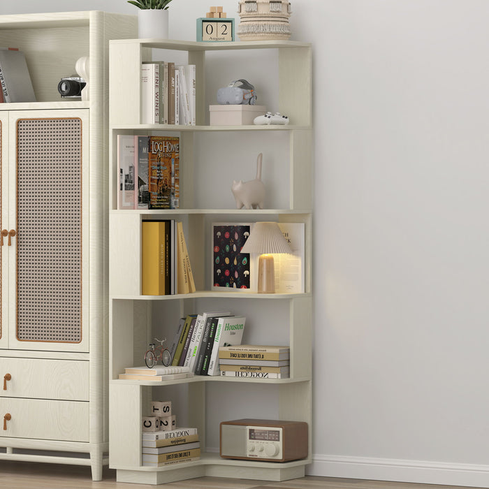 L-Shaped Corner Bookshelf