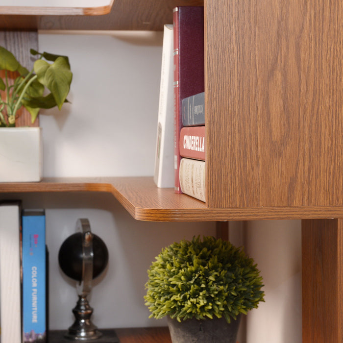 L-Shaped Corner Bookshelf
