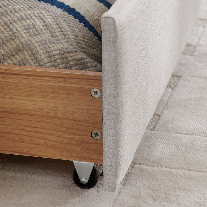 Upholstered Queen Daybed With 2 Drawers