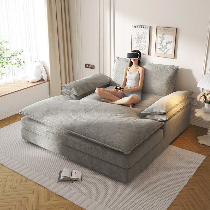 Comfortable Oversized Double Chaise Lounge Chair