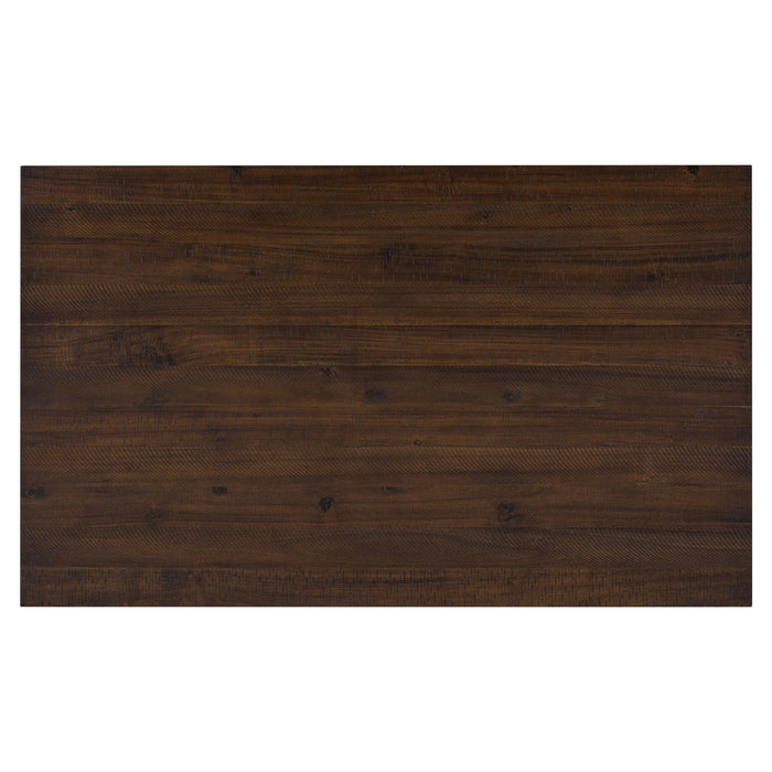 6 Piece Dining Set With 4 Upholstered Chairs & Bench - Walnut