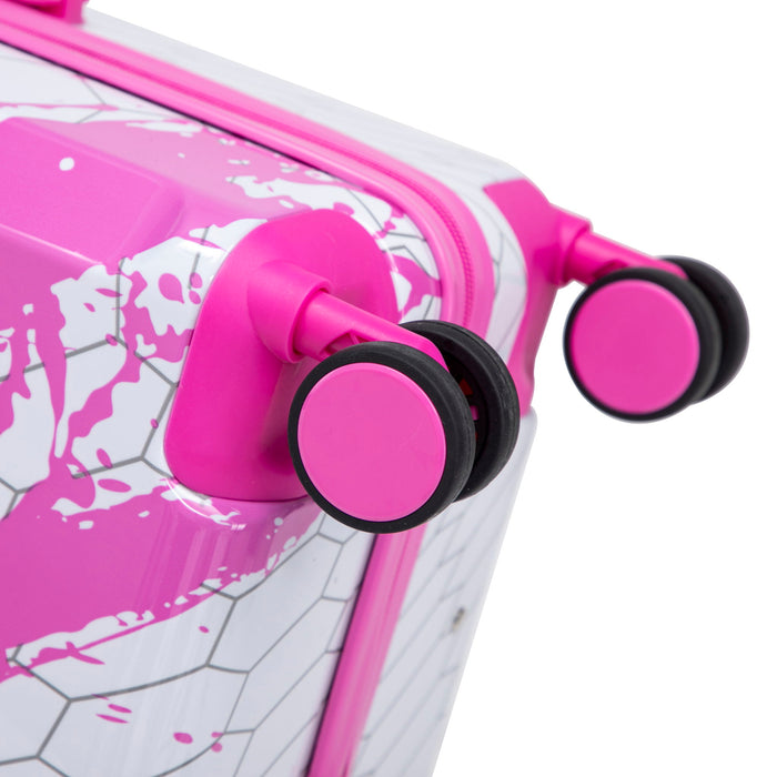 Luggage With Printed Pattern, Combination Lock