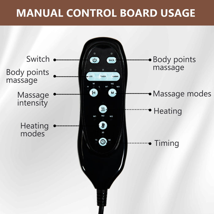 Single Motor Power Lift Recliner Chair With Massage And Heat, USB For Charging - Brown