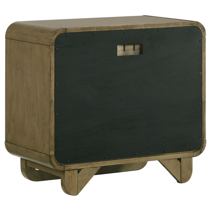 Tully - 2 Drawer Nightstand - Nutmeg Brown