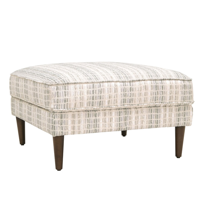 Elsbury - Ottoman With Solid Wood Legs - Data Mist