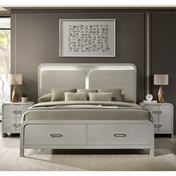 Aria - 2 Drawer Nightstand - Beige