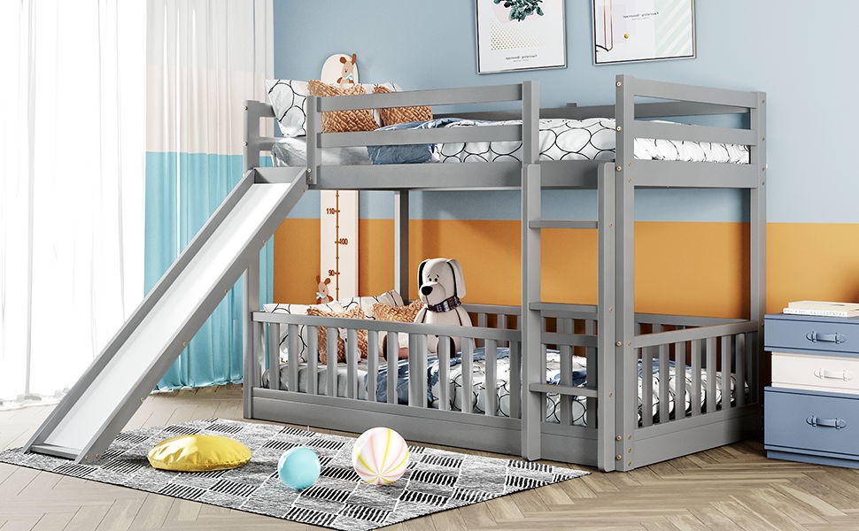Functional Bunk Bed & Convertible Ladder And Slide