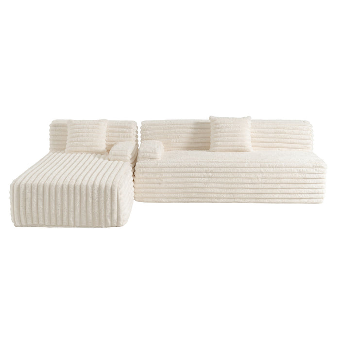 Cloud Sectional Sofa Upholstered Couch Free Combined Sofa