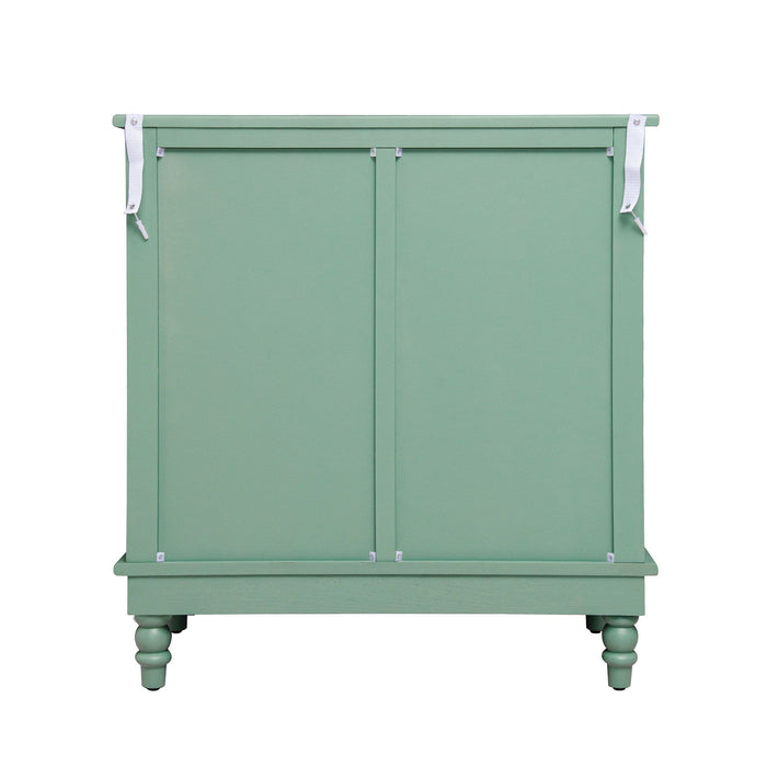 Hollow - Carved 2 Doors Accent Cabinet