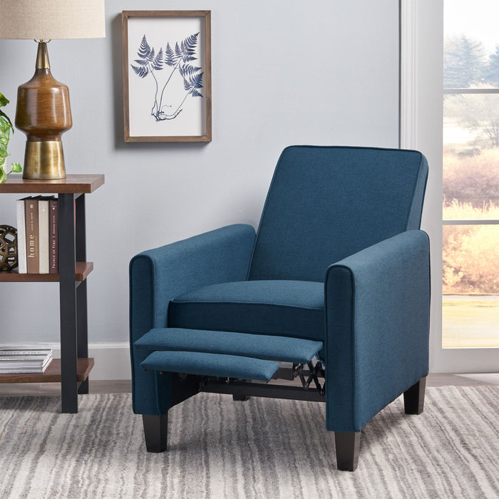 Upholstered Push Back Recliner Chair For Living Room