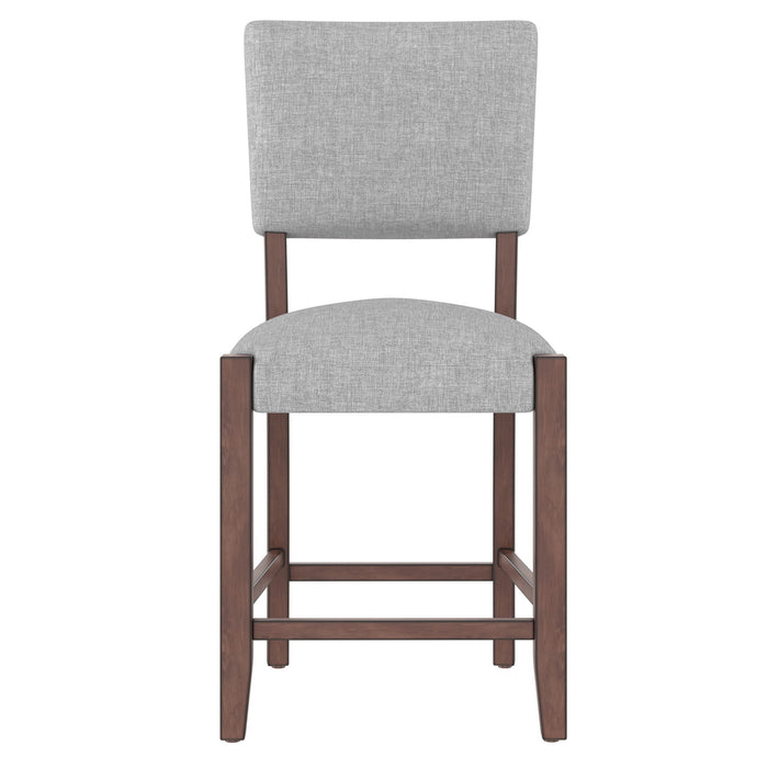 5 Piece Counter Height Dining Set With 4 Upholstered Chairs