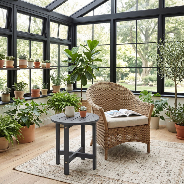 Round Outdoor Side Table