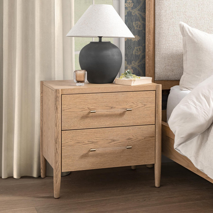 Alisen - 2 Drawer Nightstand - Napa Grove