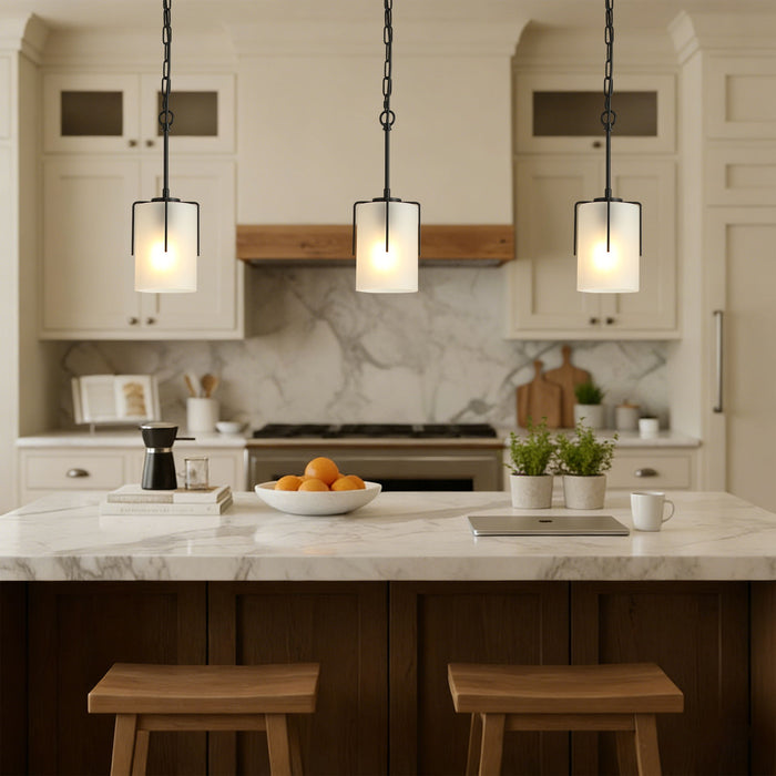 Adjustable Cylindrical Pendant Light