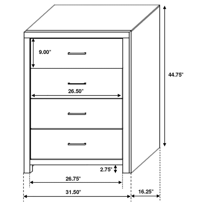 Geary - Slatted Headboard Panel Bedroom Set