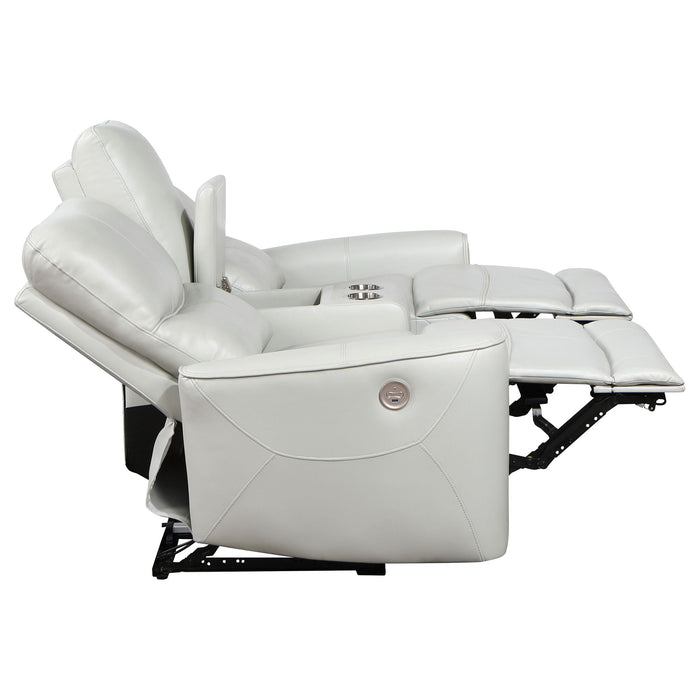 Denson - Power Reclining Loveseat With Console And USB Port