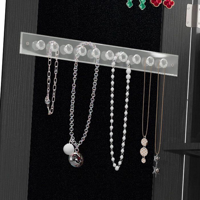 Swivel Jewelry Cabinet With Full Length Mirror